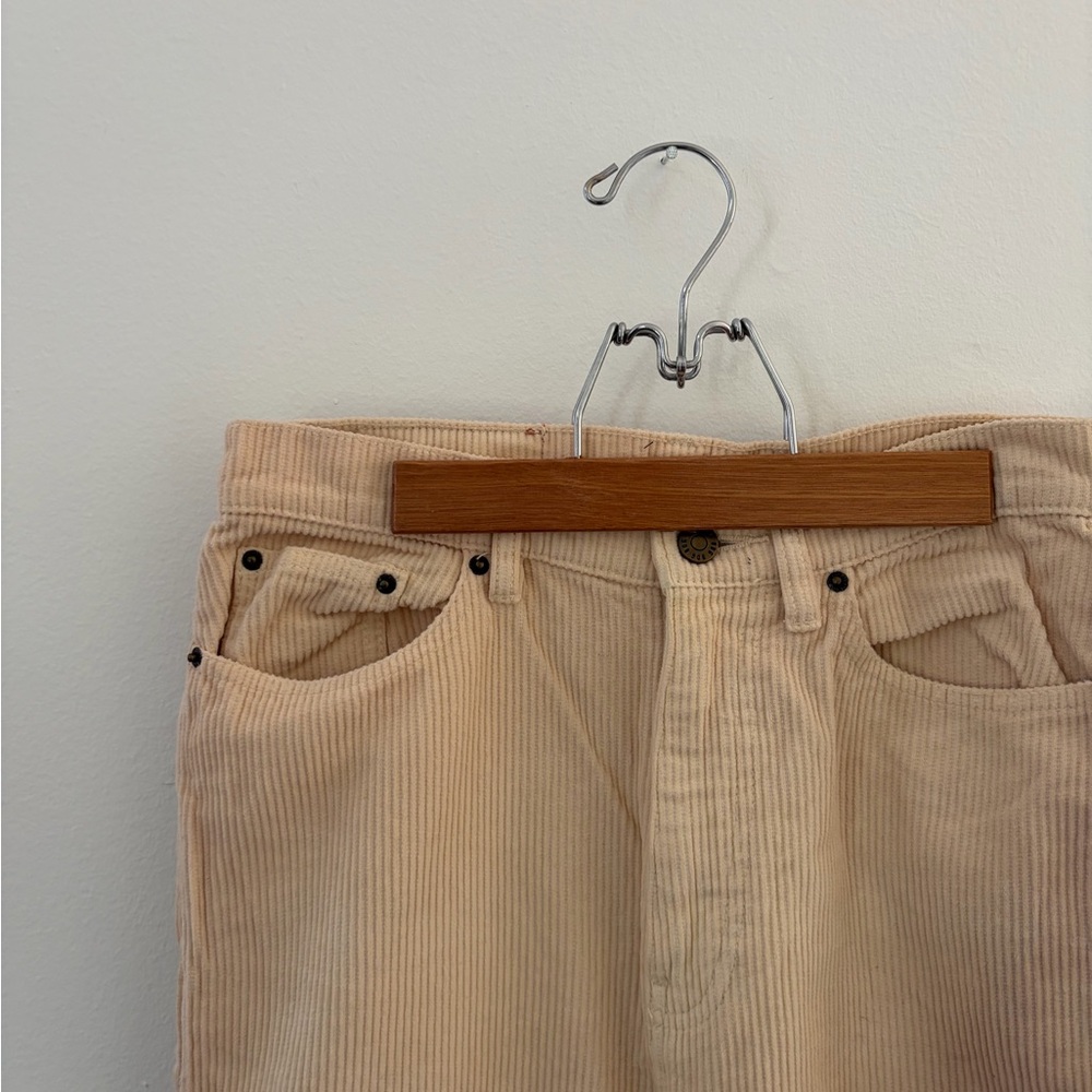 Urban Outfitters Women's Cream Corduroy Wide-Leg Jeans - Picture 3 of 5